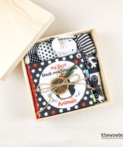 [Quà tặng bé] THE READING BOX – Bộ sách vải, tranh vải và voi bông