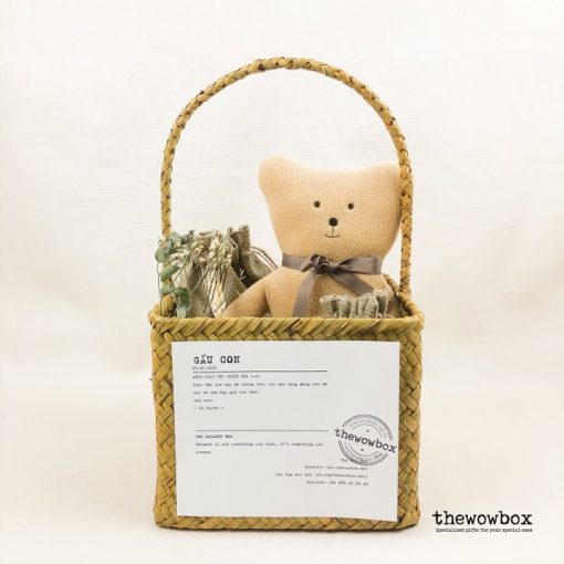 [Quà tặng bé] THE BALANCE BOX LIMITED – Set 2 bộ đồ chơi xếp gỗ cân bằng kèm gấu bông xinh xắn