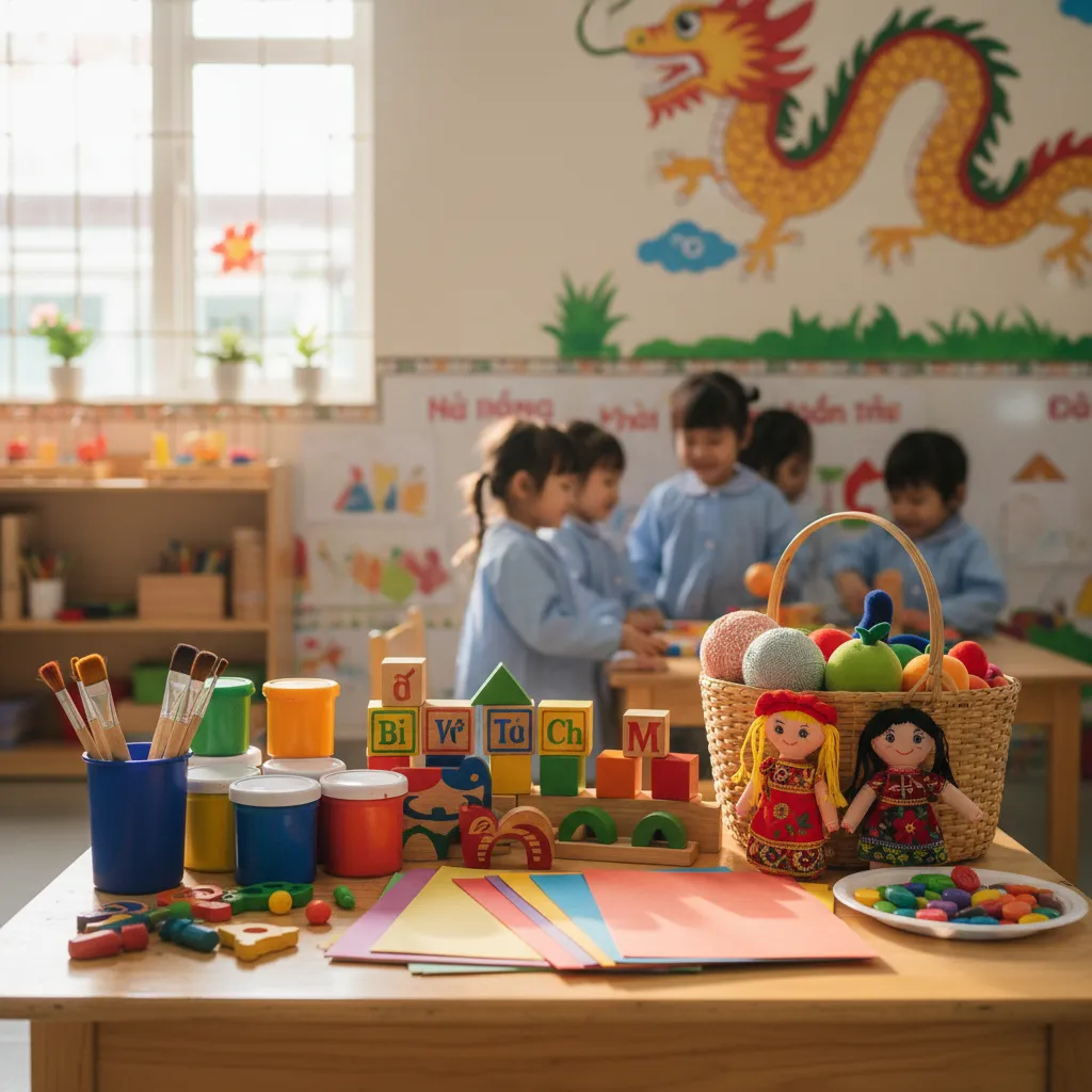 Set màu vẽ nghệ thuật cho trẻ mầm non